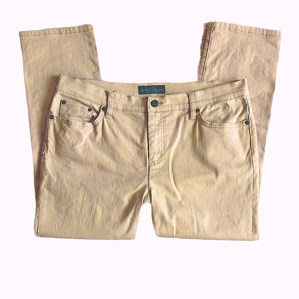 LRL Women’s Modern Straight Cropped Jeans Size 14